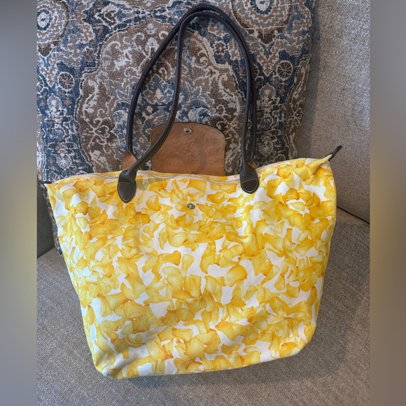 ✨LONGCHAMP Le Pliage Darshan Yellow Large Tote - Picture 3 of 16
